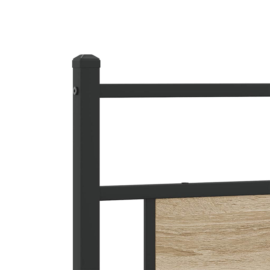 Bedframe zonder matras 193x203cm spaanplaat sonoma eikenkleurig