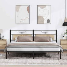 Bedframe zonder matras 193x203cm spaanplaat sonoma eikenkleurig