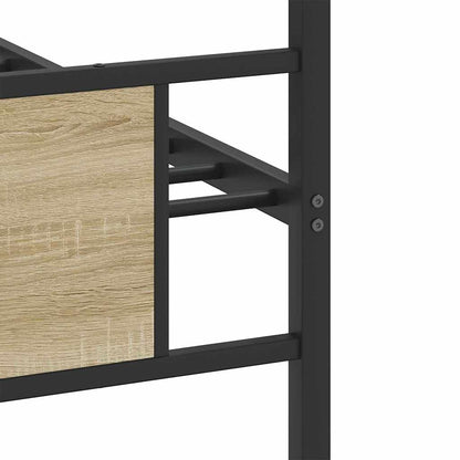 Bedframe zonder matras hout sonoma eikenkleurig 75x190 cm
