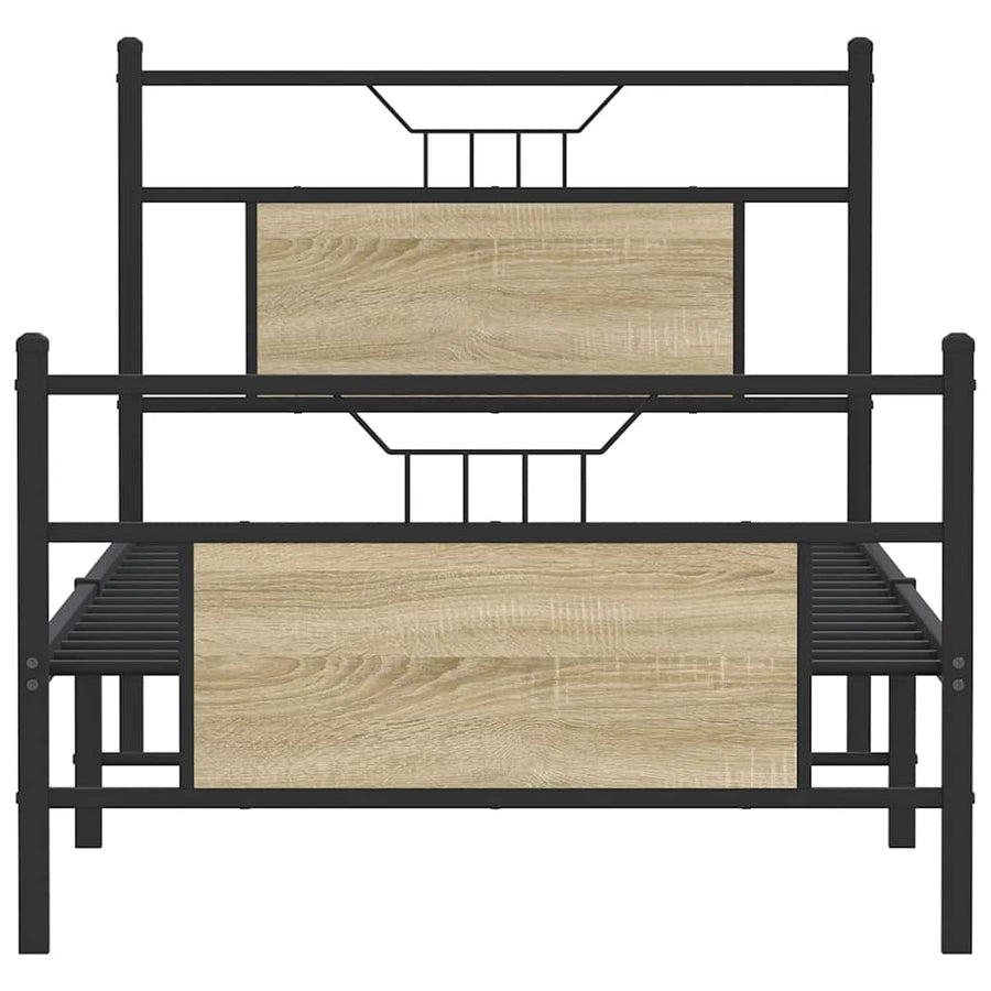 Bedframe zonder matras hout sonoma eikenkleurig 80x200 cm