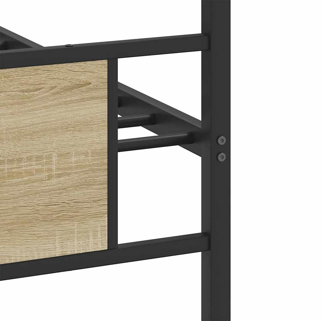 Bedframe zonder matras hout sonoma eikenkleurig 80x200 cm