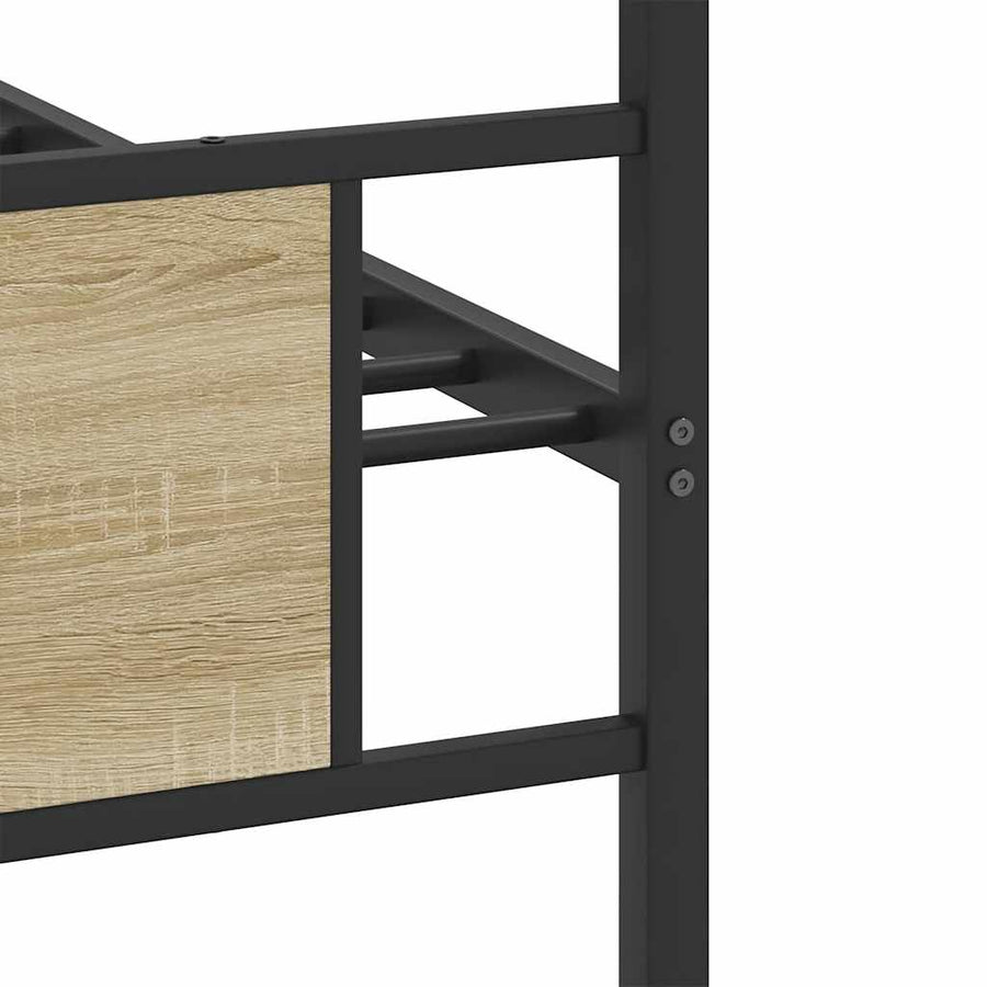 Bedframe zonder matras hout sonoma eikenkleurig 80x200 cm