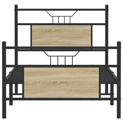 Bedframe zonder matras hout sonoma eikenkleurig 90x190 cm