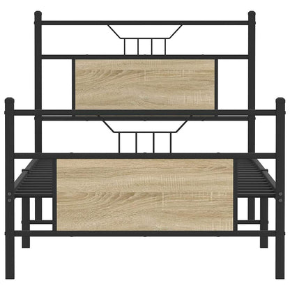 Bedframe zonder matras hout sonoma eikenkleurig 90x200 cm