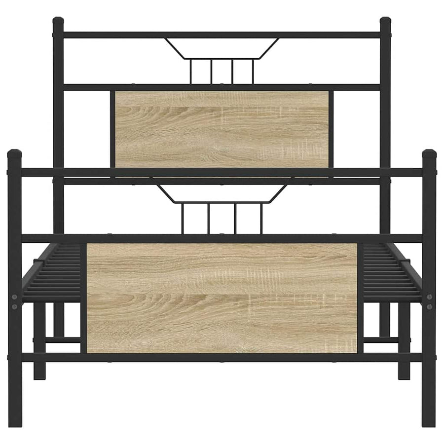 Bedframe zonder matras hout sonoma eikenkleurig 90x200 cm