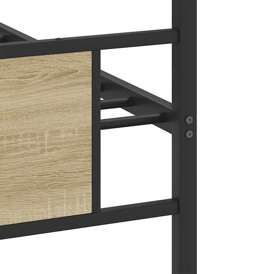 Bedframe zonder matras hout sonoma eikenkleurig 90x200 cm