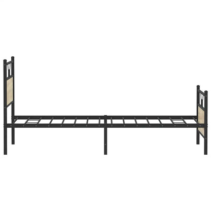 Bedframe zonder matras hout sonoma eikenkleurig 100x190 cm