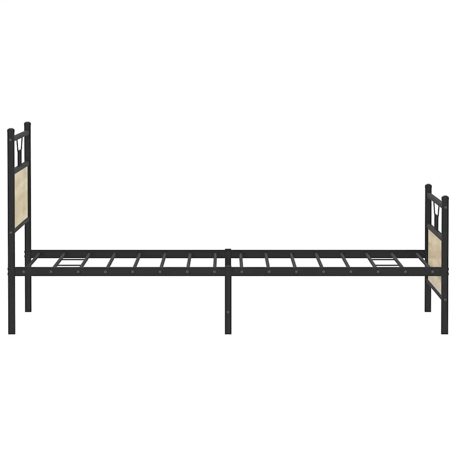 Bedframe zonder matras hout sonoma eikenkleurig 100x190 cm