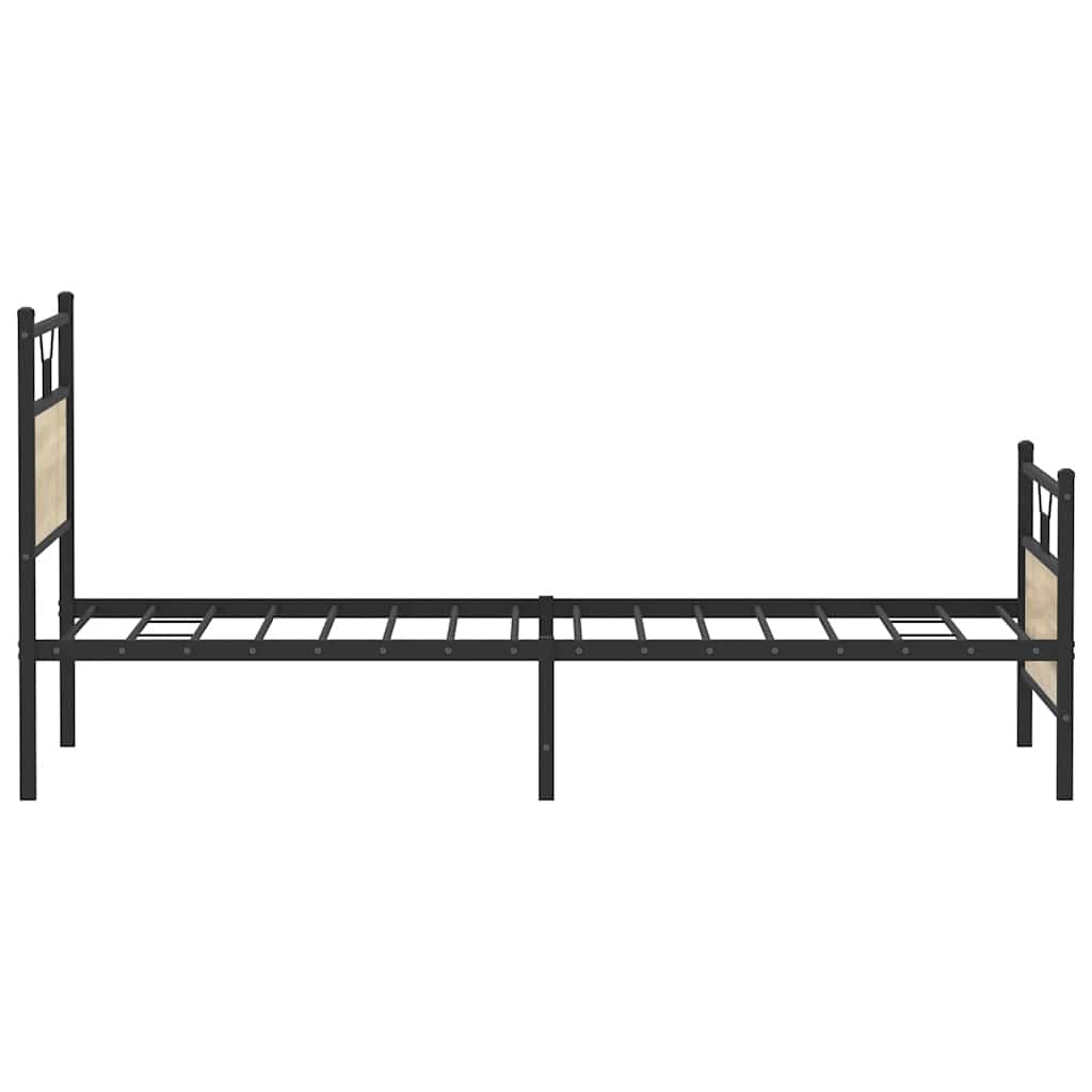 Bedframe zonder matras 107x203cm spaanplaat sonoma eikenkleurig