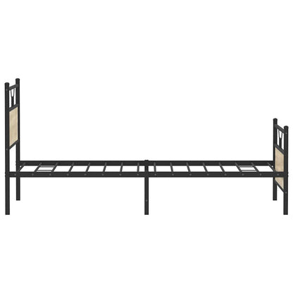 Bedframe zonder matras 107x203cm spaanplaat sonoma eikenkleurig