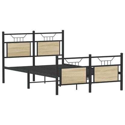 Bedframe zonder matras hout sonoma eikenkleurig 120x190 cm