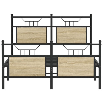 Bedframe zonder matras hout sonoma eikenkleurig 120x190 cm