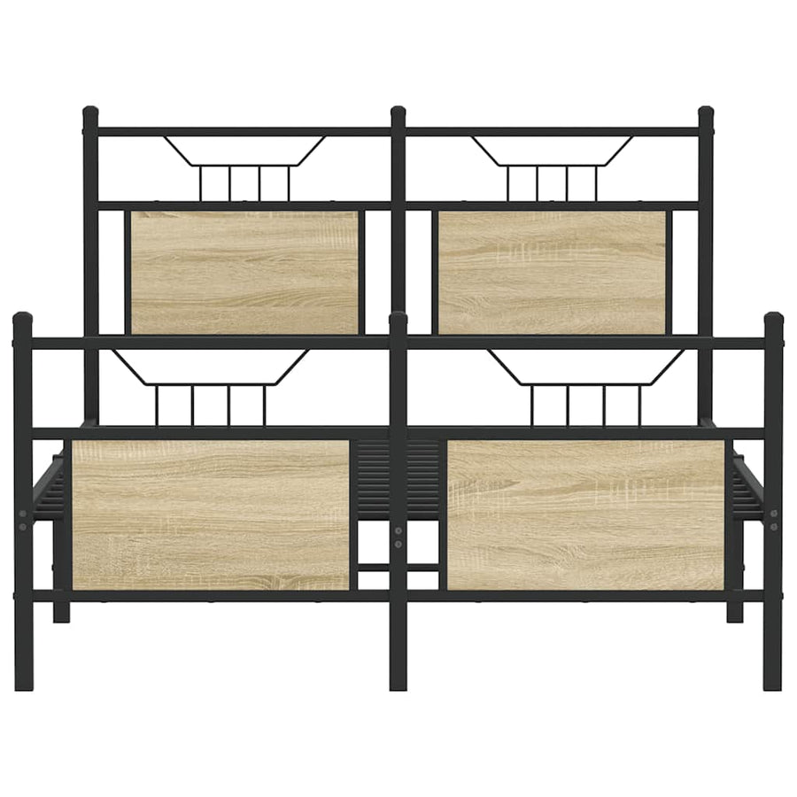 Bedframe zonder matras hout sonoma eikenkleurig 120x190 cm