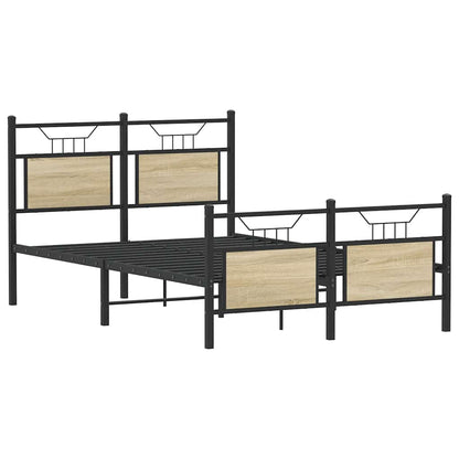 Bedframe zonder matras hout sonoma eikenkleurig 120x200 cm