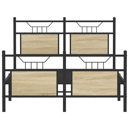 Bedframe zonder matras hout sonoma eikenkleurig 120x200 cm