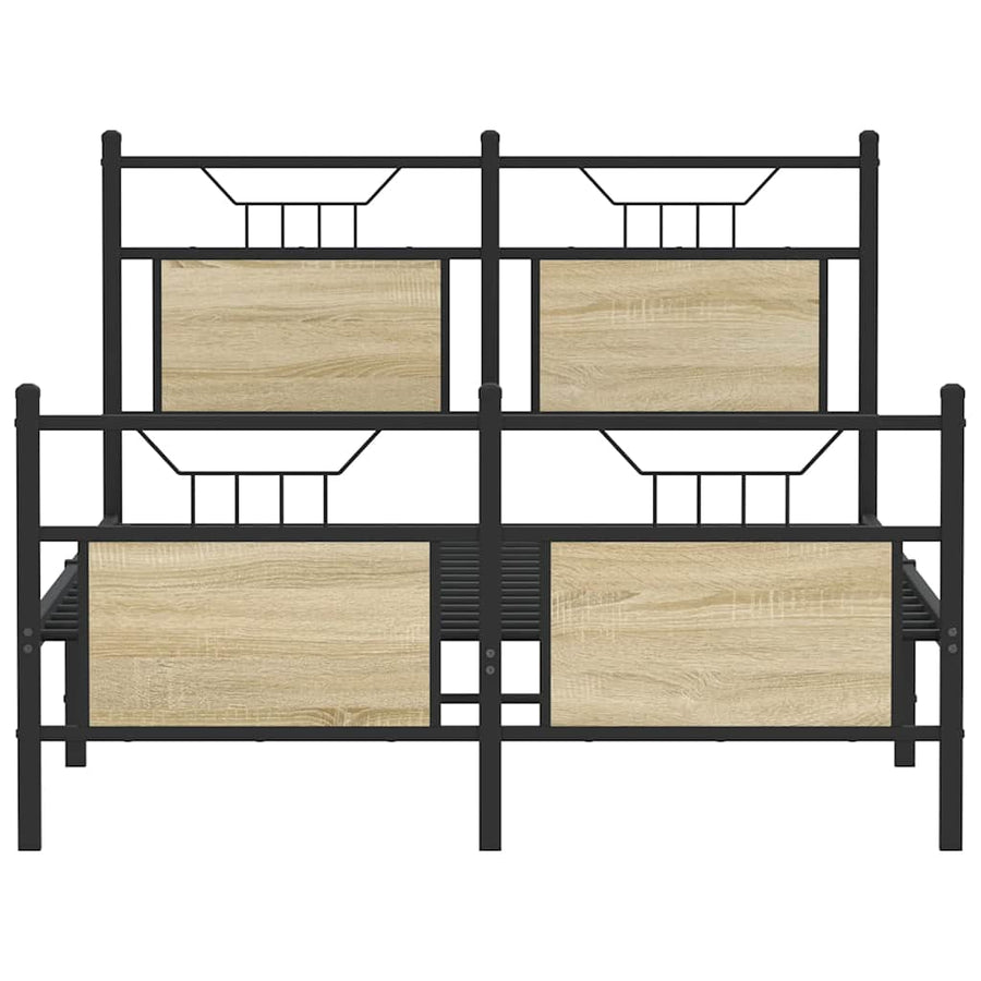 Bedframe zonder matras hout sonoma eikenkleurig 120x200 cm