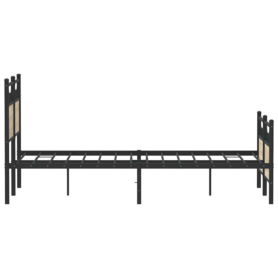 Bedframe zonder matras hout sonoma eikenkleurig 120x200 cm