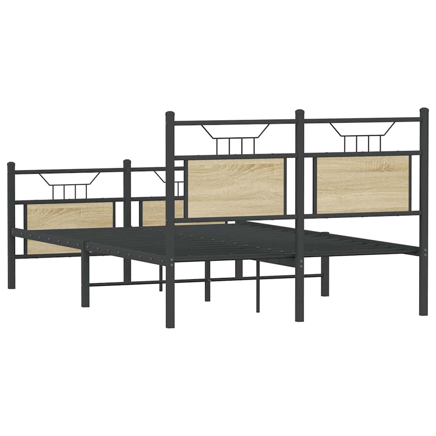 Bedframe zonder matras hout sonoma eikenkleurig 120x200 cm