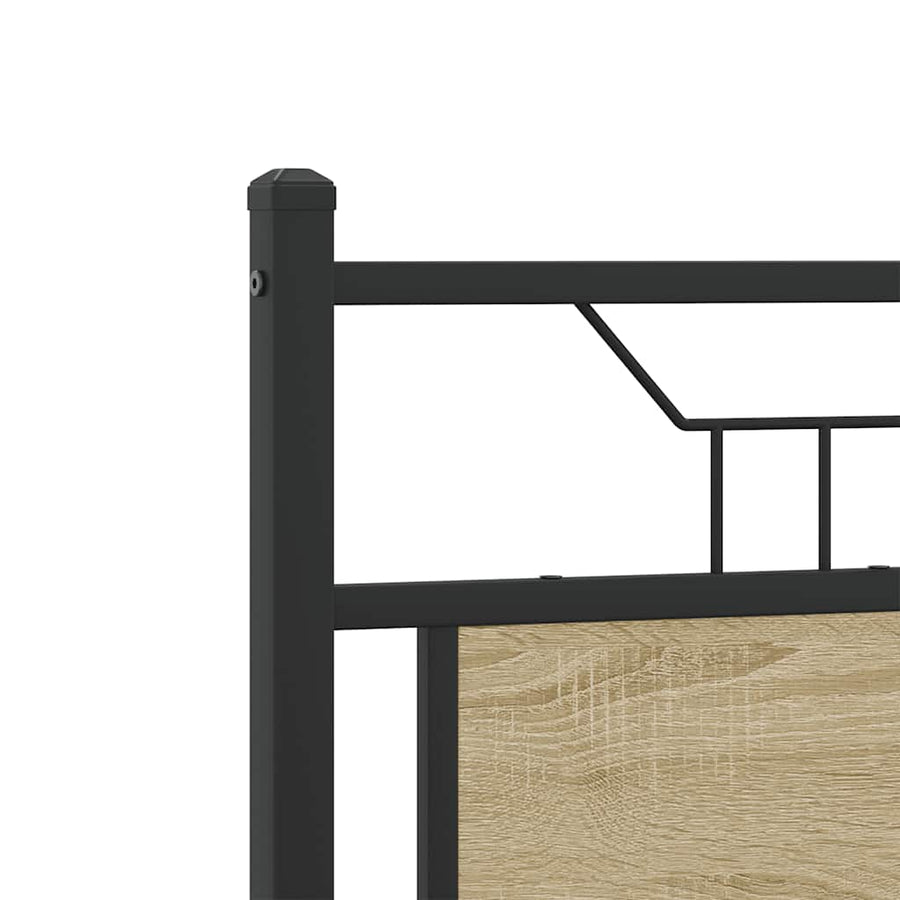 Bedframe zonder matras hout sonoma eikenkleurig 120x200 cm
