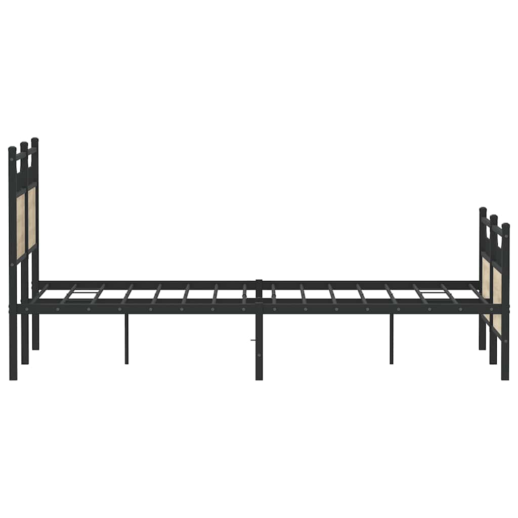 Bedframe zonder matras hout sonoma eikenkleurig 137x190 cm