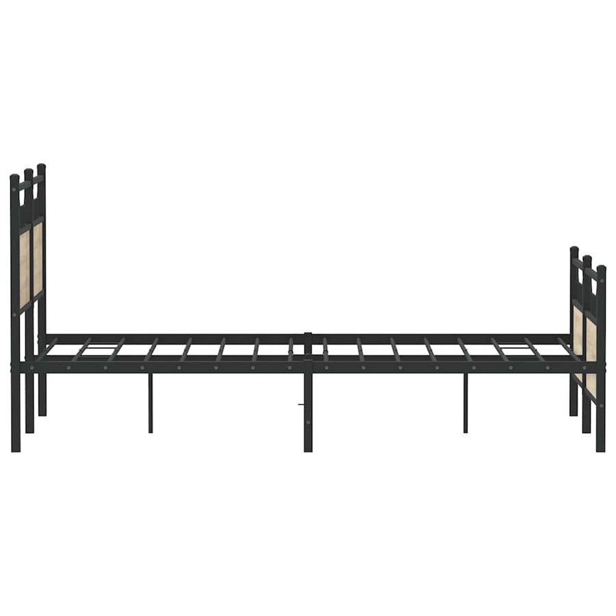 Bedframe zonder matras hout sonoma eikenkleurig 137x190 cm