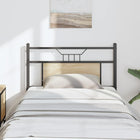 Replacement headboard Sonoma 80 cm chipboard and steel oak-coloured