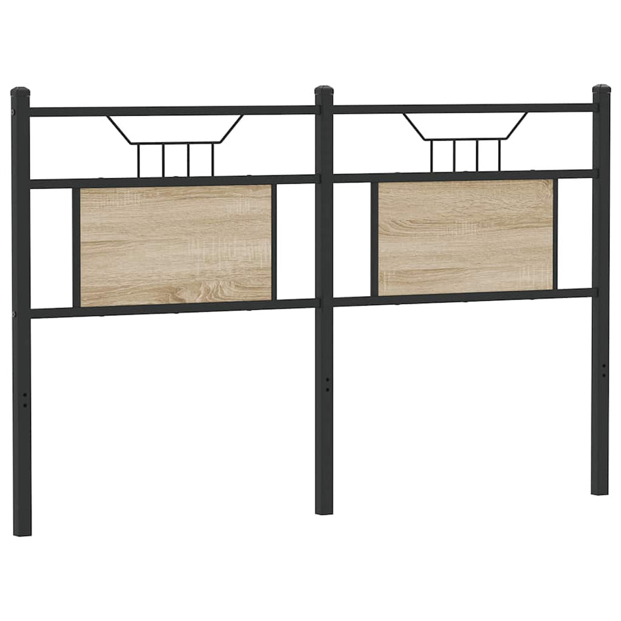 Vervangend hoofdbord Sonoma 150 cm spaanplaat staal sonoma eikenhout staal