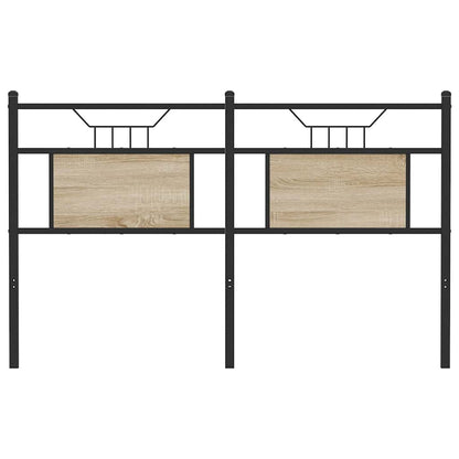 Vervangend hoofdbord Sonoma 150 cm spaanplaat staal sonoma eikenhout staal
