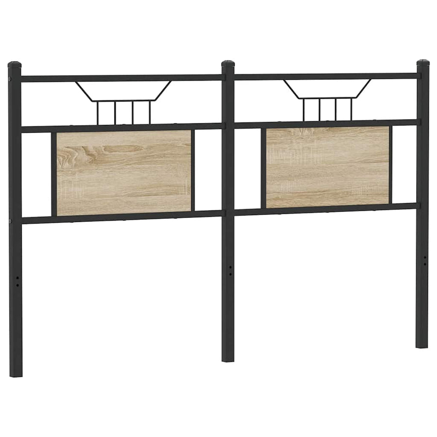 Vervangend hoofdbord Sonoma 150 cm spaanplaat staal sonoma eikenhout staal