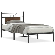 Bedframe zonder matras bewerkt hout bruin eikenkleur 90x190 cm
