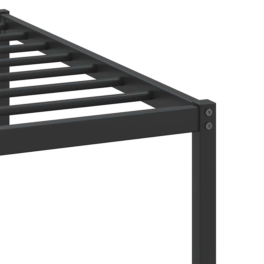 Bedframe zonder matras 107x203 cm spaanplaat bruin eikenkleurig
