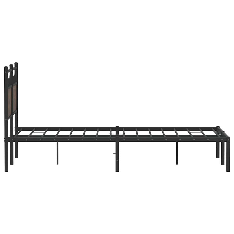 Bedframe zonder matras bewerkt hout bruin eikenkleur 120x200 cm