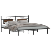 Bedframe 160x200 cm bewerkt hout bruin