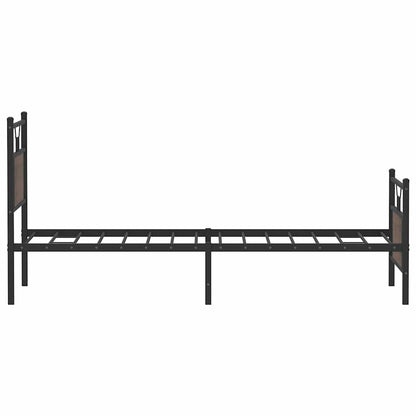 Bedframe zonder matras bewerkt hout bruin eikenkleur 90x190 cm