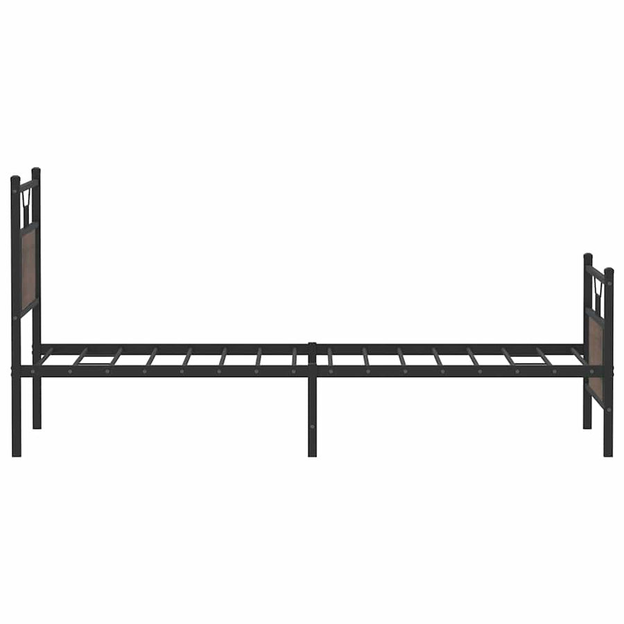 Bedframe zonder matras bewerkt hout bruin eikenkleur 90x190 cm