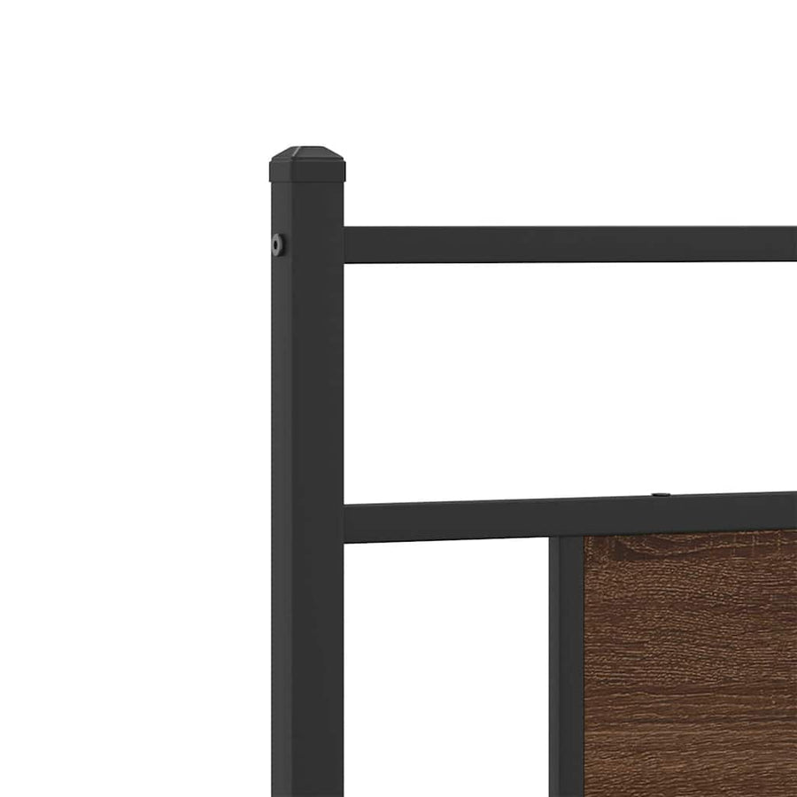 Bedframe zonder matras bewerkt hout bruin eikenkleur 90x200 cm