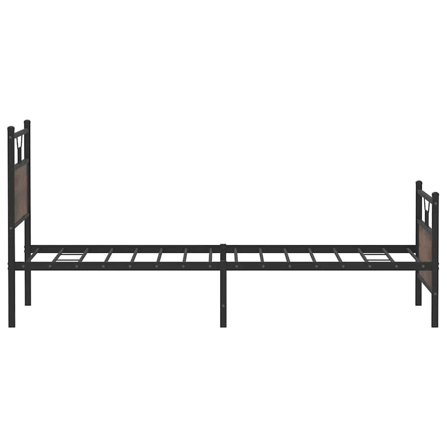 Bedframe zonder matras 107x203 cm spaanplaat bruin eikenkleurig