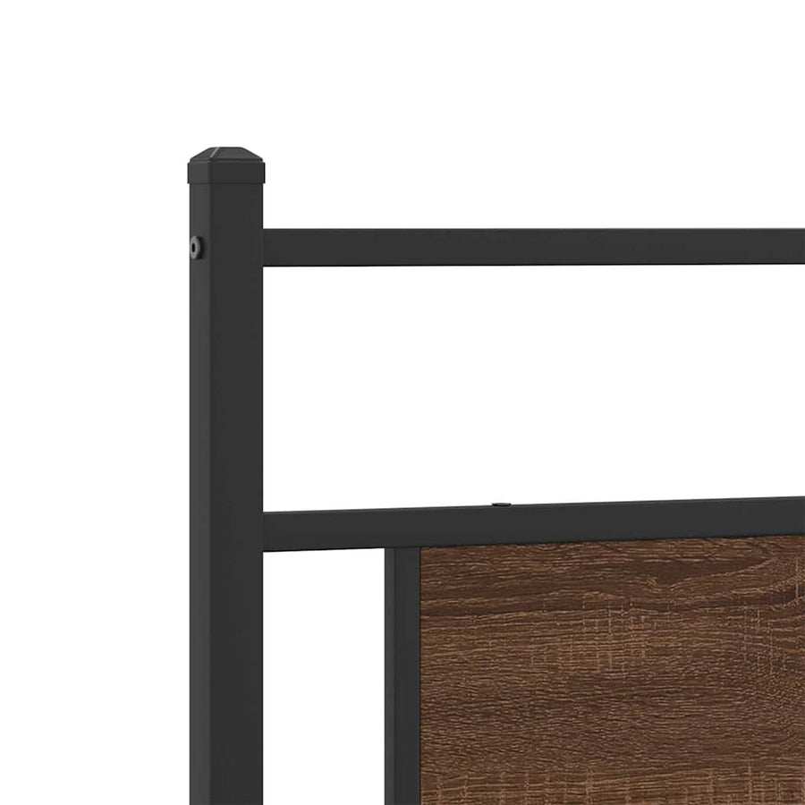 Bedframe zonder matras 107x203 cm spaanplaat bruin eikenkleurig