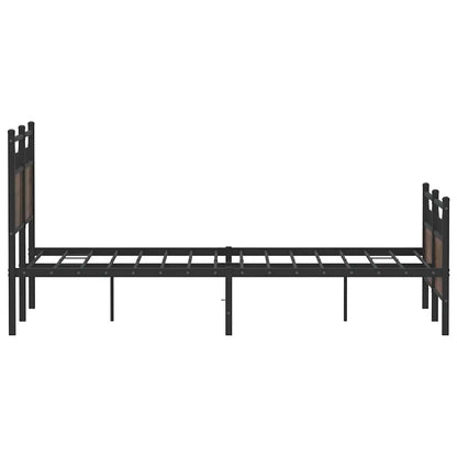 Bedframe zonder matras bewerkt hout bruin eikenkleur 120x200 cm