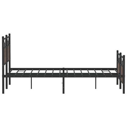 Bedframe zonder matras bewerkt hout bruin eikenkleur 140x190 cm