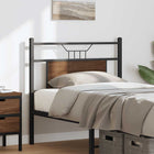 Replacement headboard 75 cm engineered wood and steel brown oak-coloured