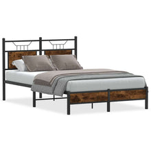 Bedframe zonder matras hout gerookt eikenkleurig 120x190 cm