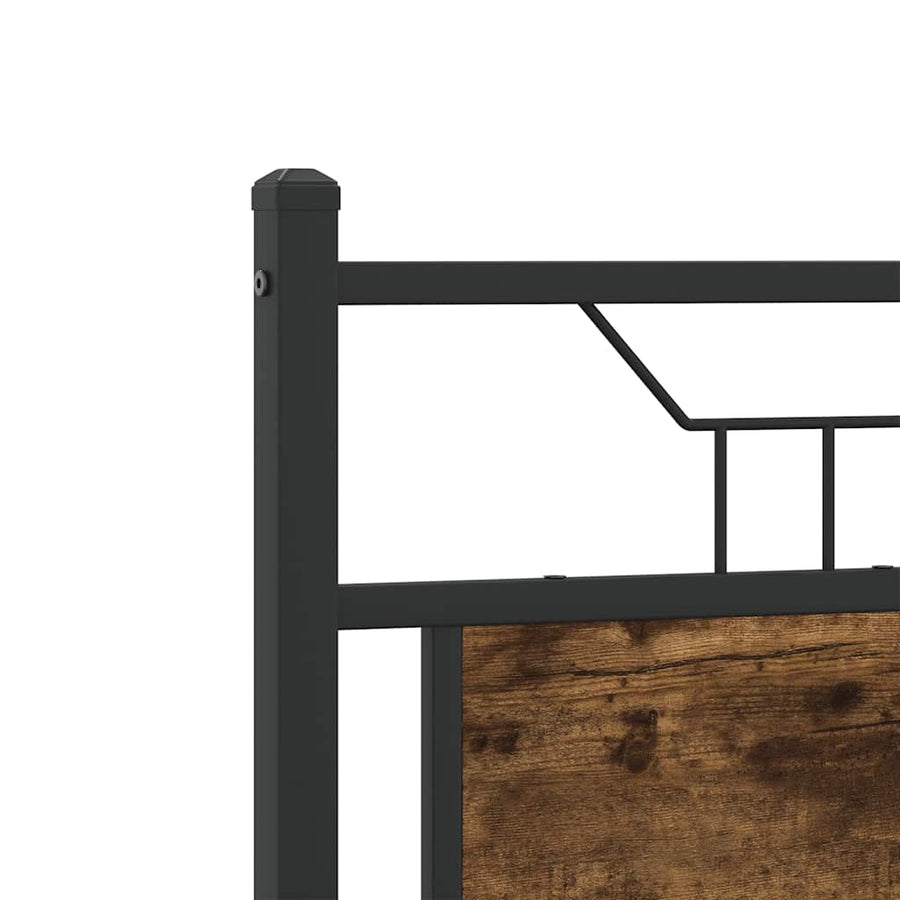 Bedframe zonder matras hout gerookt eikenkleurig 120x200 cm