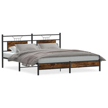 Bedframe zonder matras hout gerookt eikenkleurig 160x200 cm