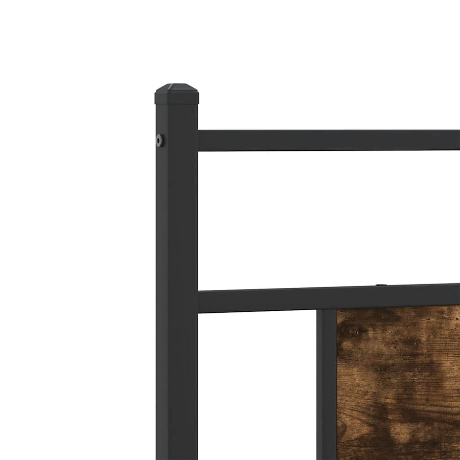 Bedframe zonder matras hout gerookt eikenkleurig 90x190 cm