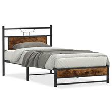 Bedframe zonder matras hout gerookt eikenkleurig 100x200 cm