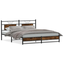 Bedframe zonder matras hout gerookt eikenkleurig 160x200 cm