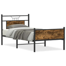 Bedframe zonder matras hout gerookt eikenkleurig 80x200 cm