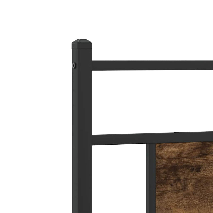 Bedframe zonder matras hout gerookt eikenkleurig 80x200 cm