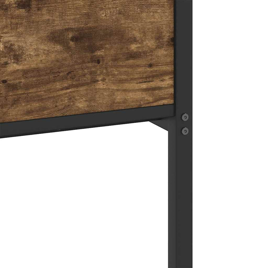 Bedframe zonder matras hout gerookt eikenkleurig 80x200 cm